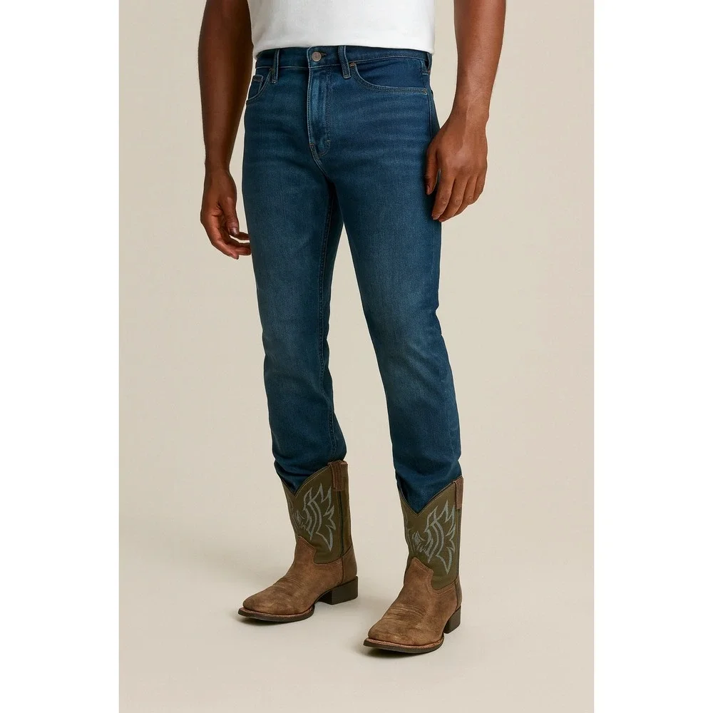 Ariat‎ Kids Square Toe Western Cowboy Boots Brown Green Stitching Pull-On size 4